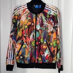 Adidas bird/parrot sweater